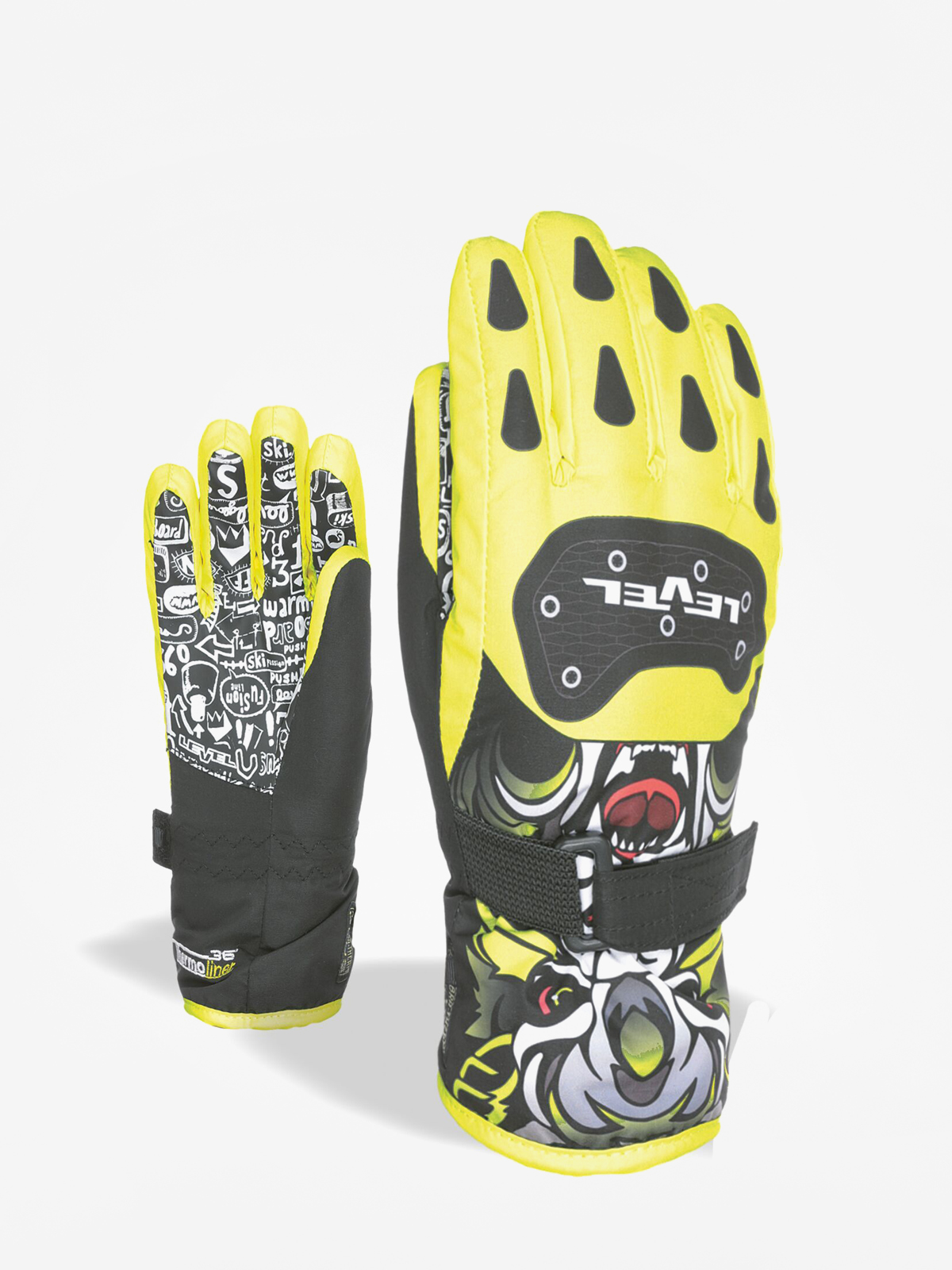 purple and yellow football gloves