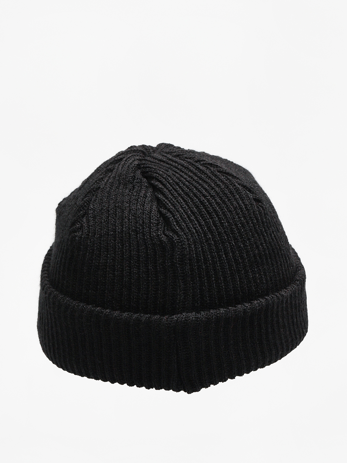 black mini fisherman beanie