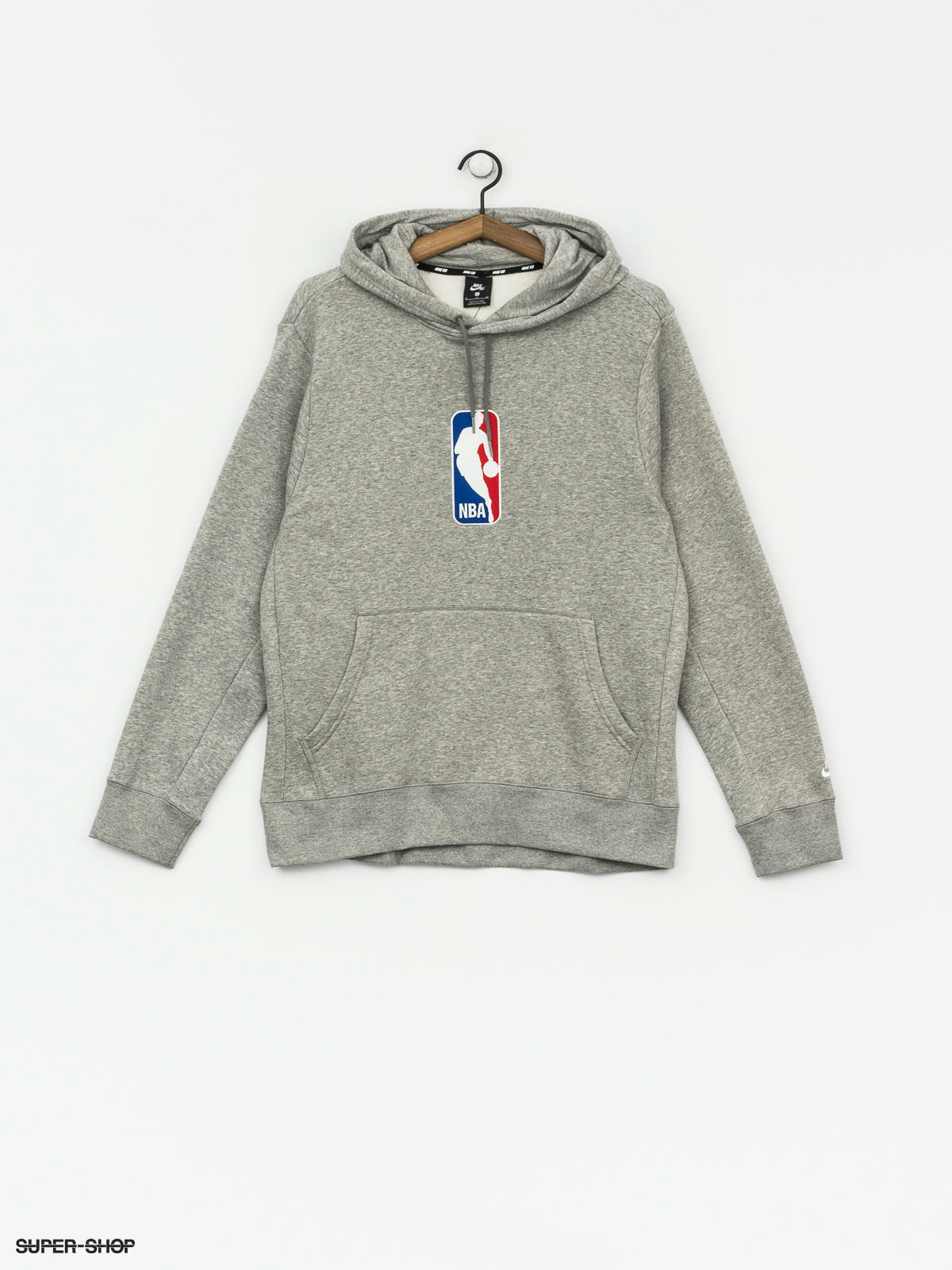 Nike SB x NBA Icon Hoodie - Dark Grey Heather / White