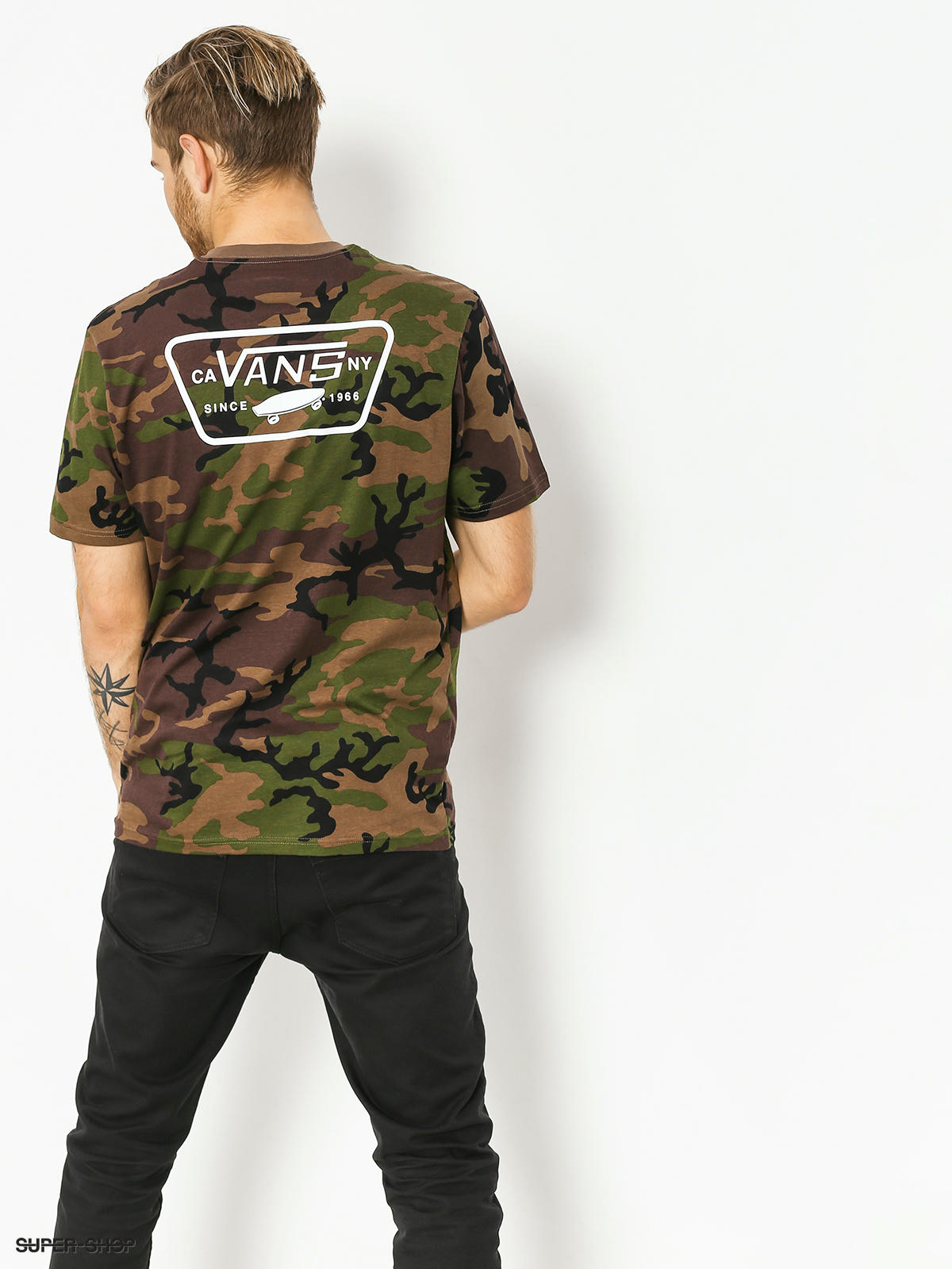 camo vans t shirt