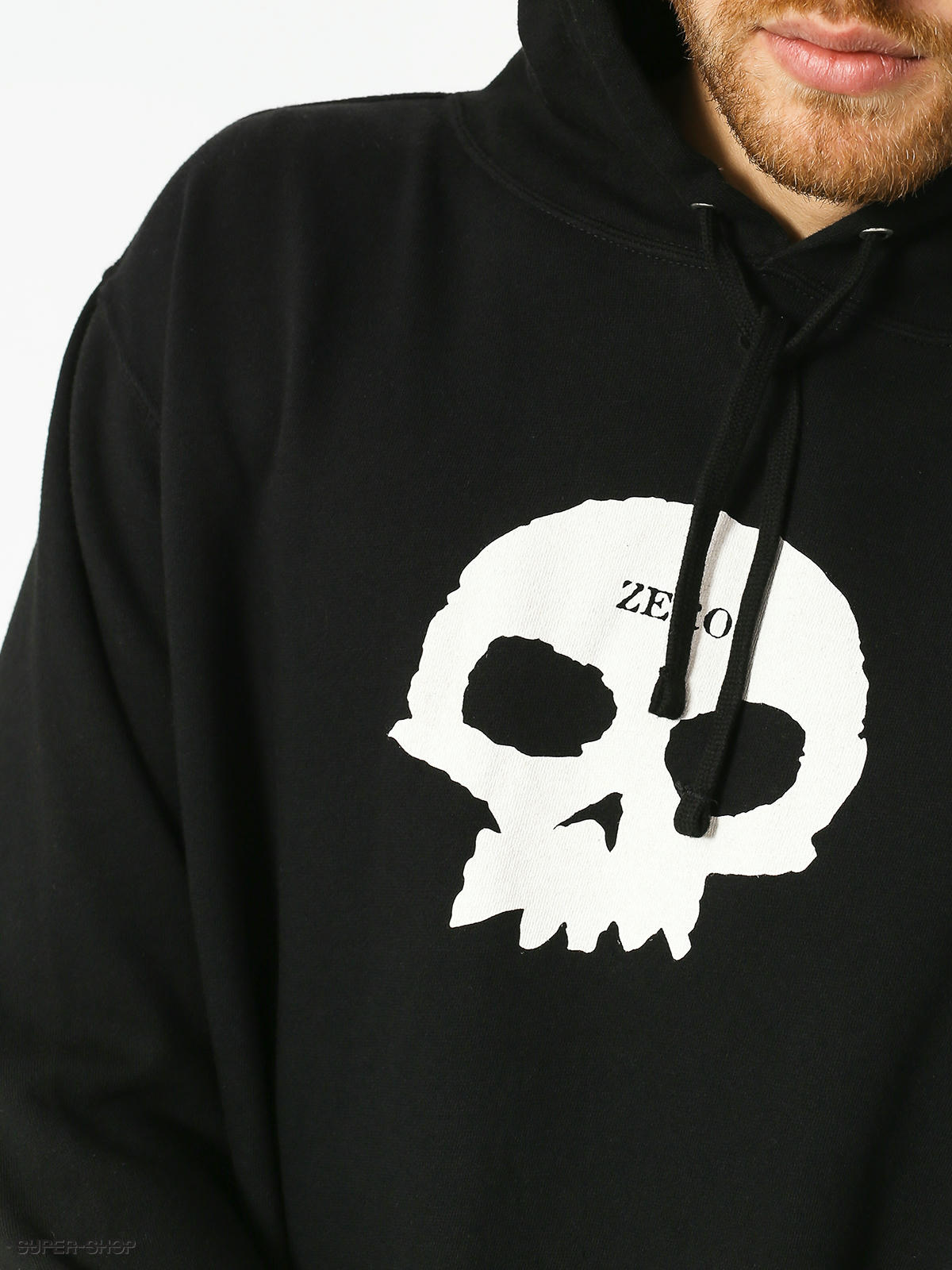 zero single skull hoodie