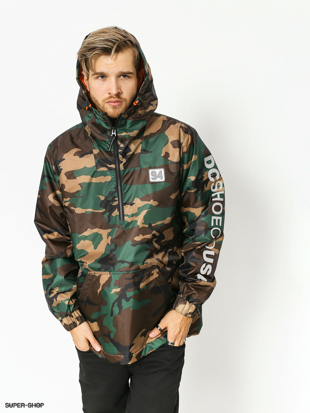 Men's Bolam Camo Water Resistant Half Zip Anorak