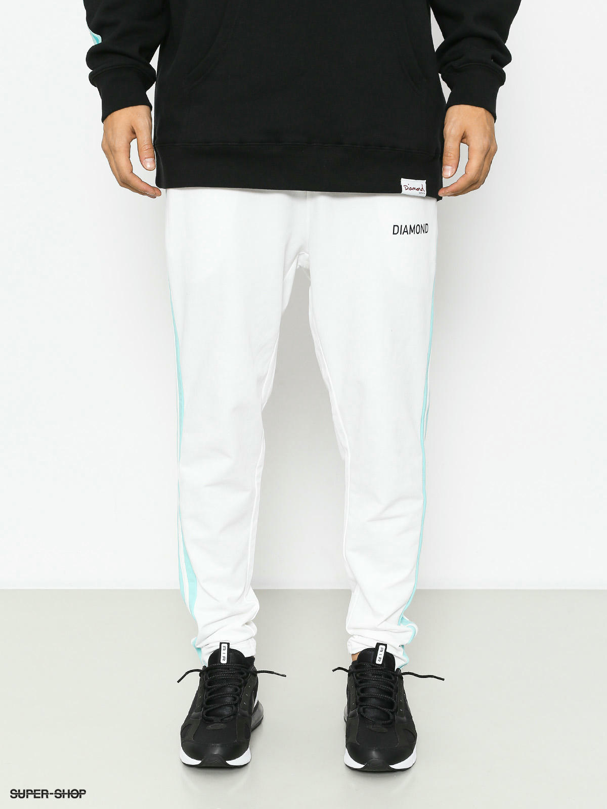 Diamond Supply Co Pants Cherry Park Warm Up Drs White