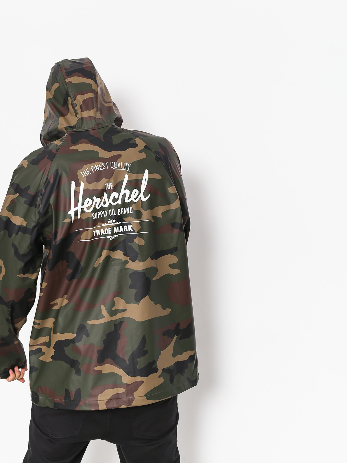 Herschel Supply Co. Jacket Rainwear Classic (woodland camo/white classic logo)