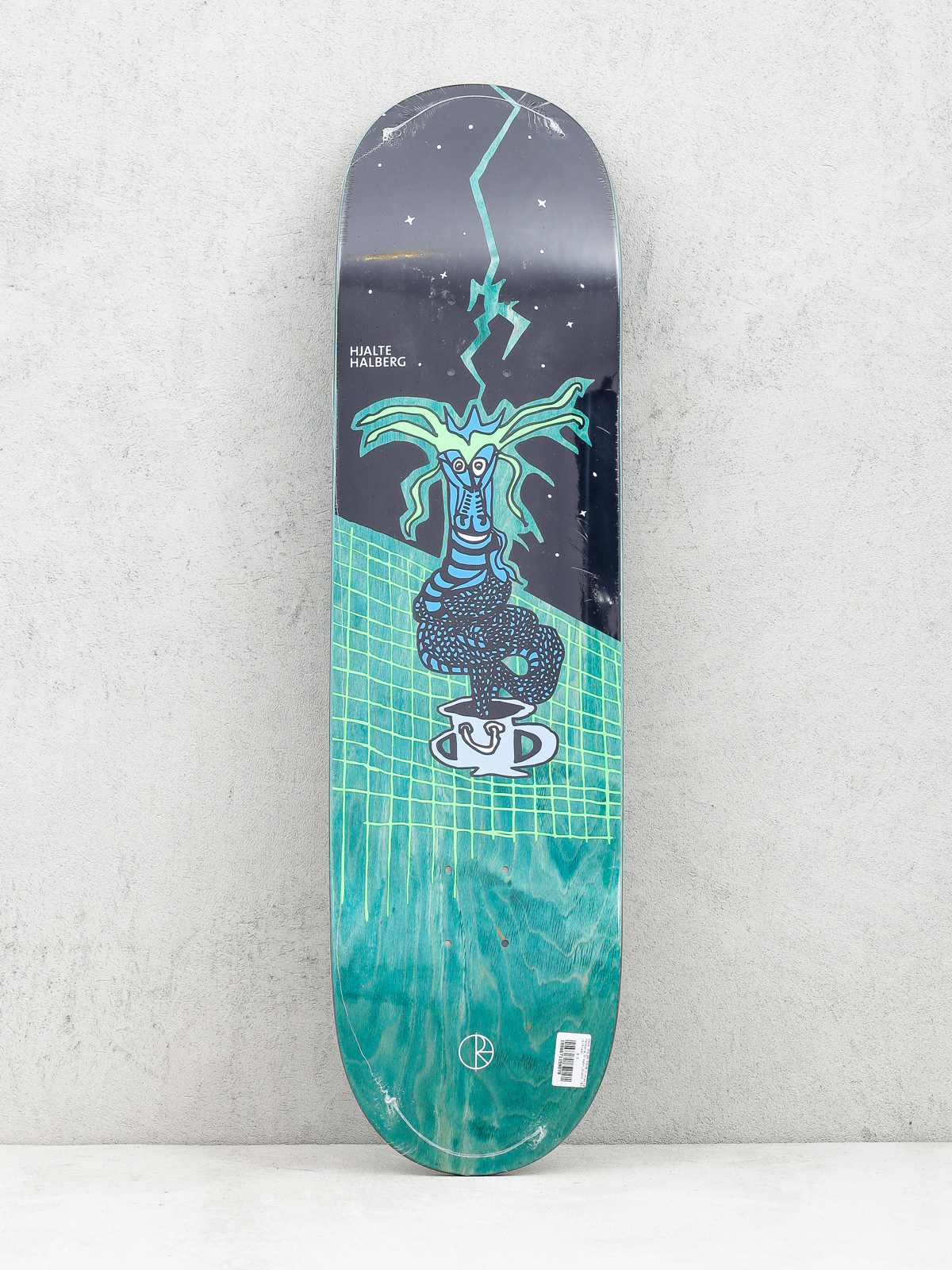 Polar Skate Deck Hjalte Halberg Dragon Snake (black/green)