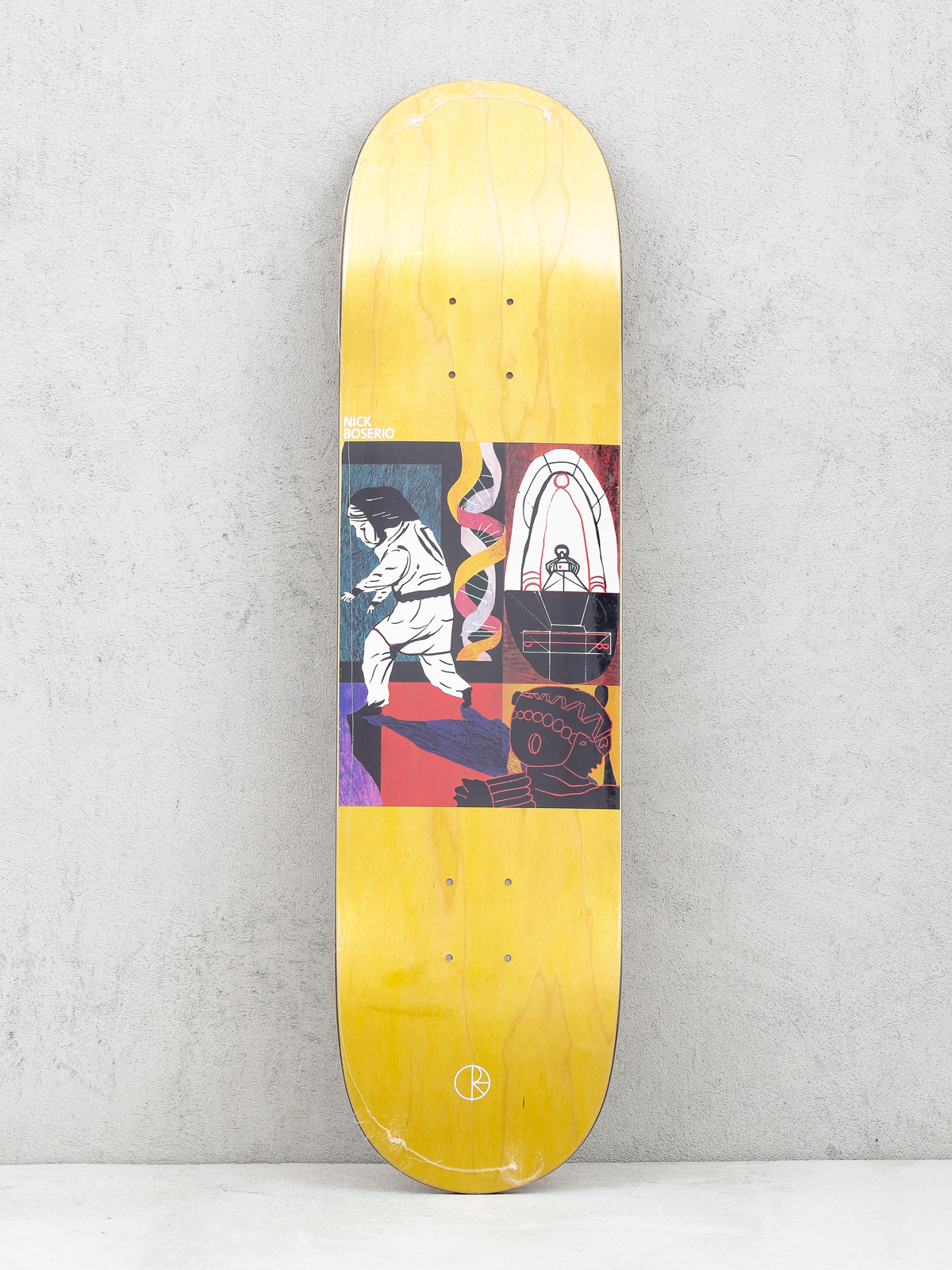 Polar Skate Deck Nick Boserio Alien Encounter (yellow)