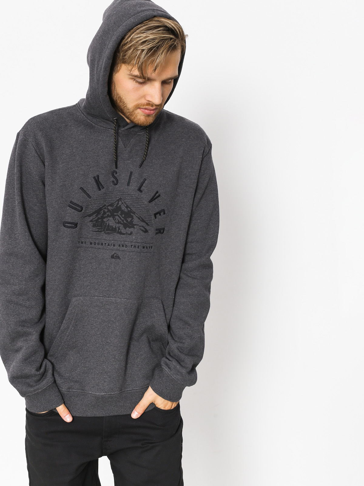 quiksilver big logo hoodie