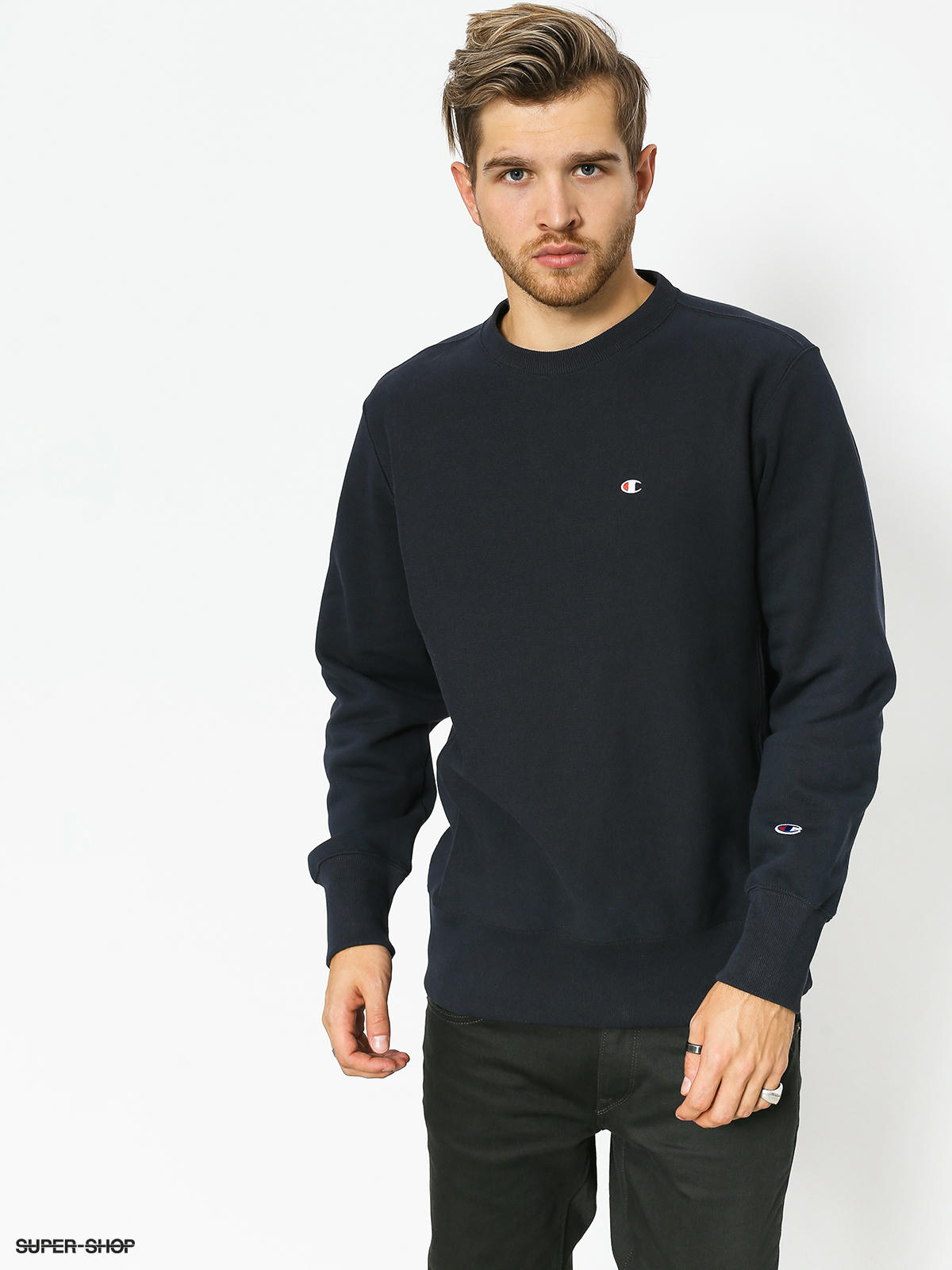 Champion sweatshirt hot sale small logo