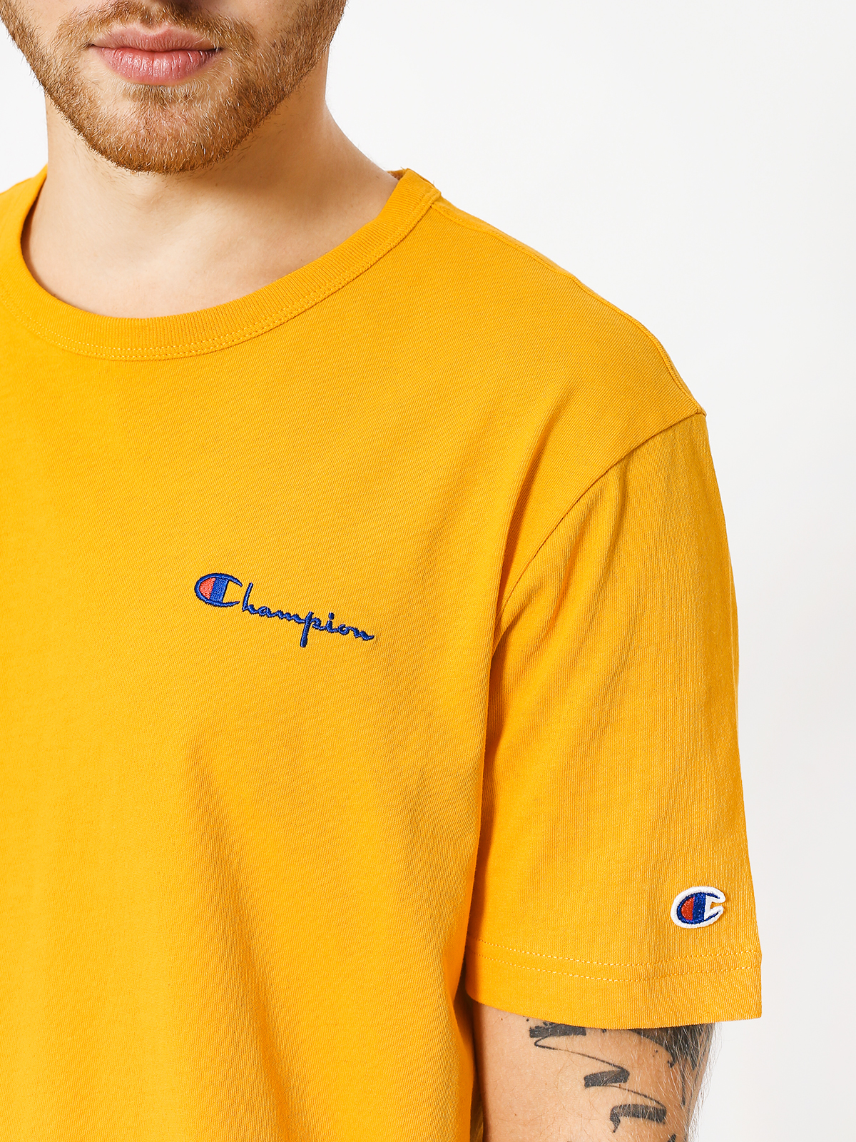 champion yellow tshirt