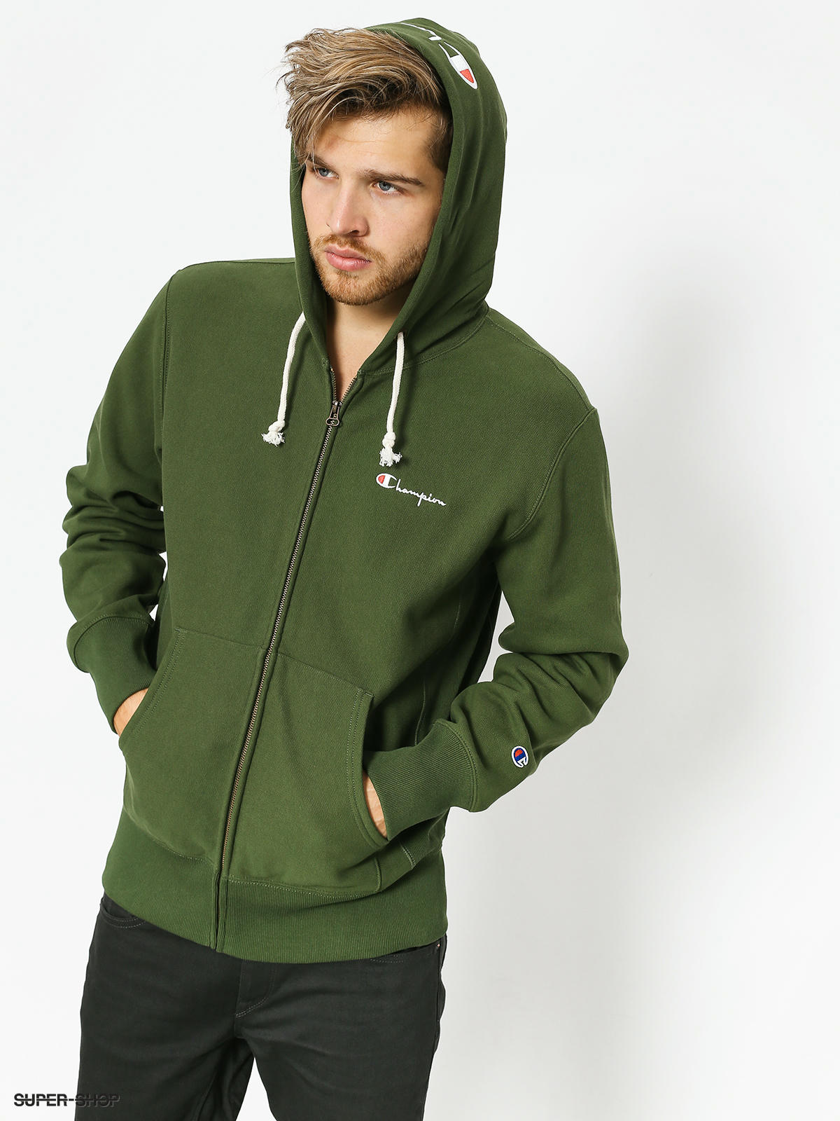 Download Champion Hoodie Reverse Weave Hooded Full Zip Sweatshirt ...