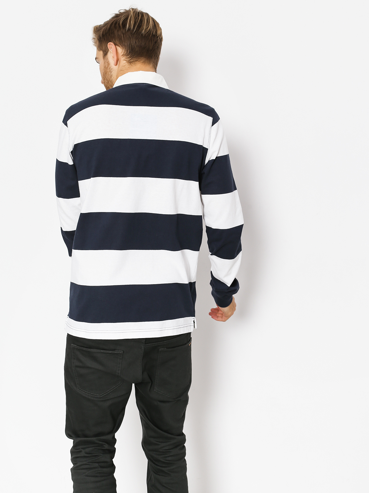 Champion Longsleeve Long Sleeve Polo T Shirt (nny/wht)