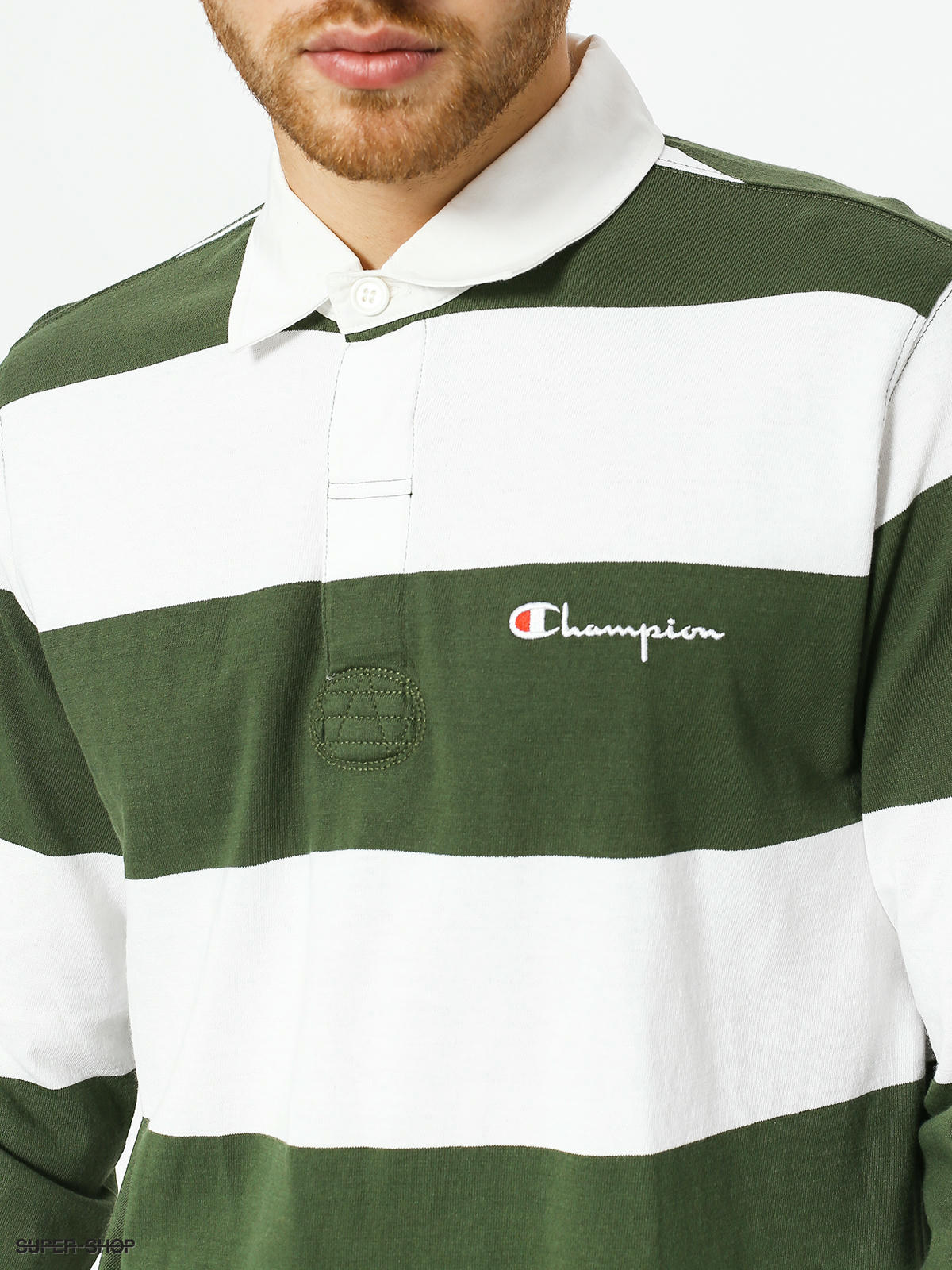 champion long sleeve polo shirt