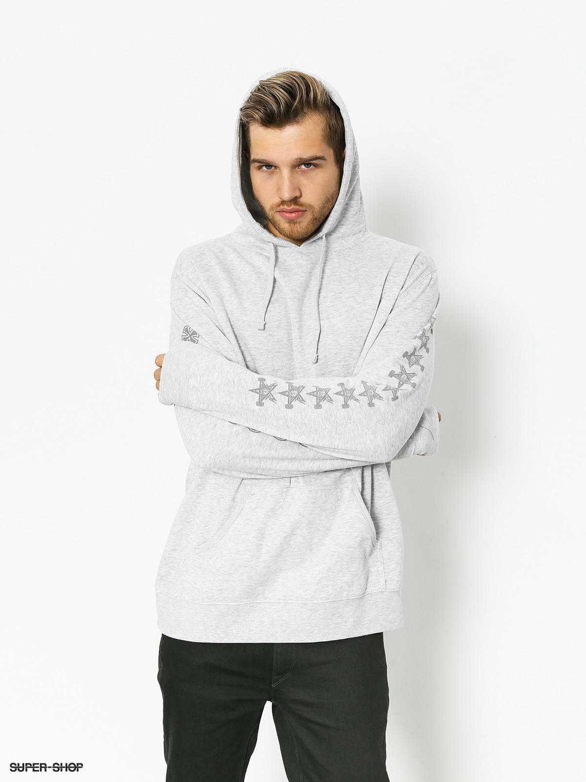 grey independent hoodie