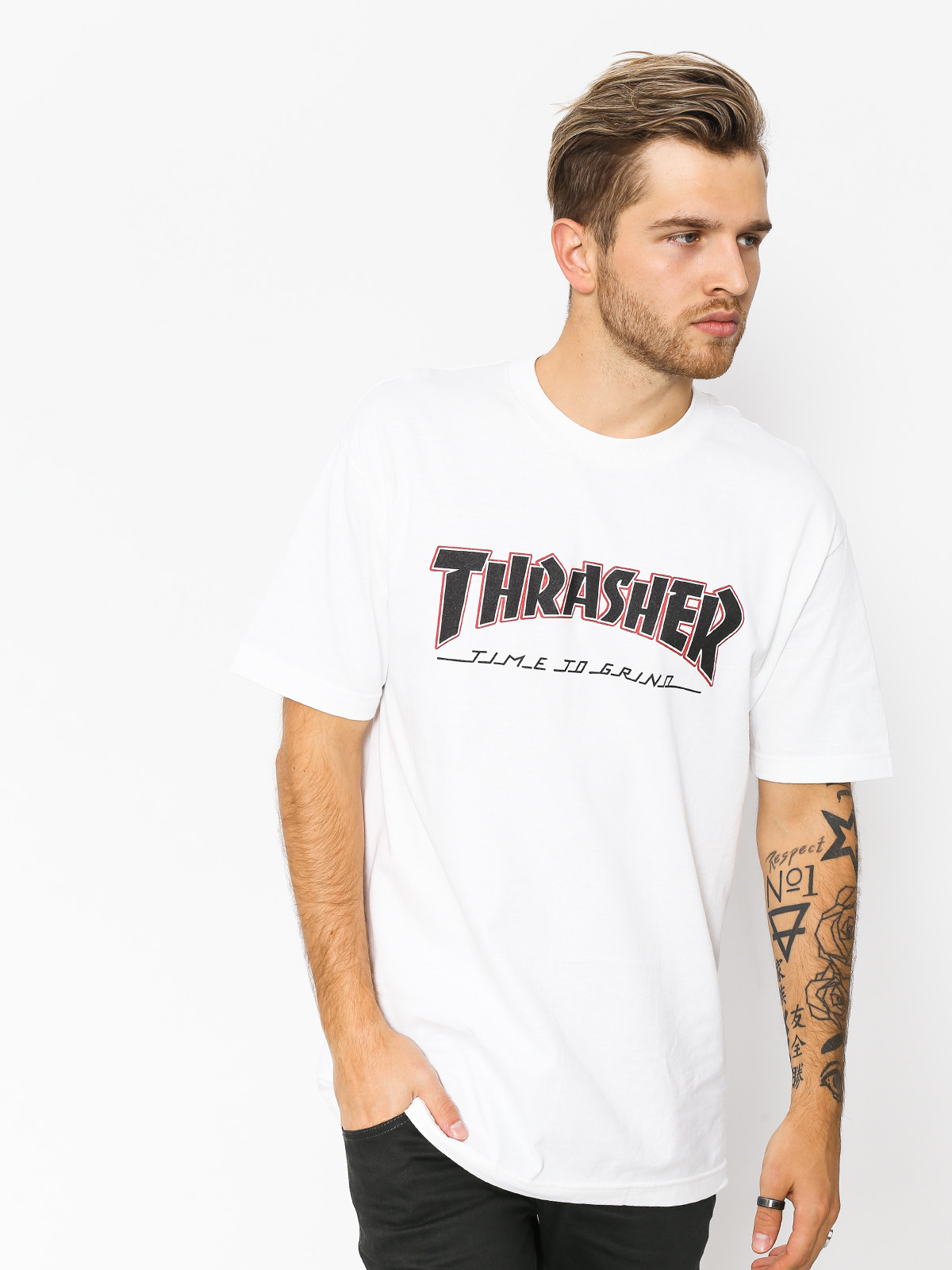 Independent x Thrasher T-Shirt Ttg - white (white)