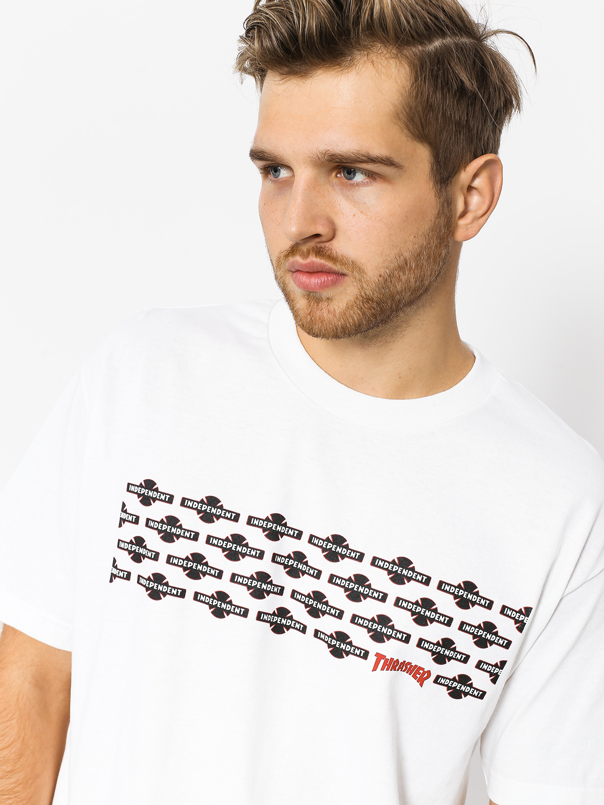 Independent x Thrasher T-Shirt Pentagram Cross (white)