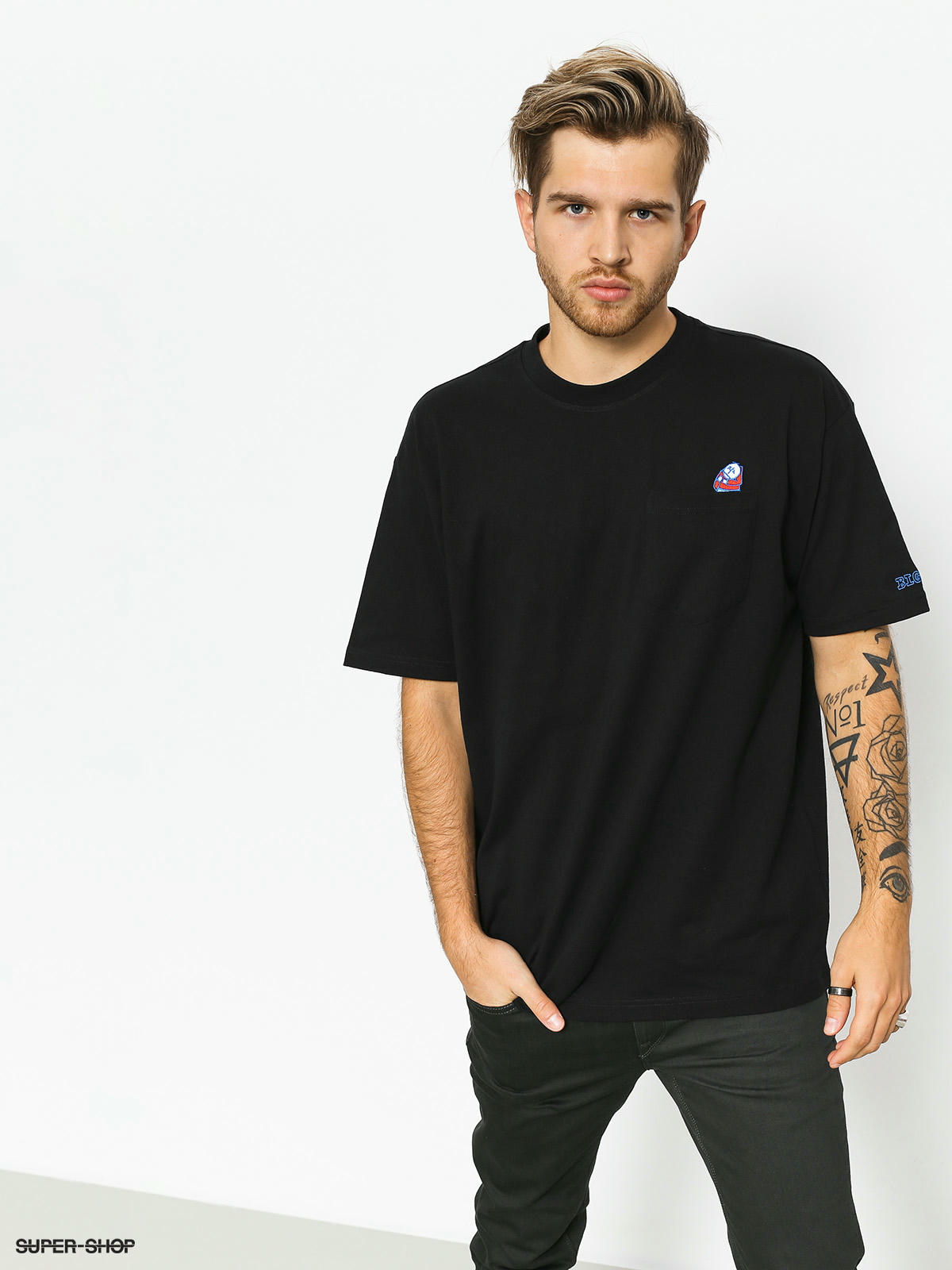 Polar Skate T-shirt Big Boy Pocket (black)
