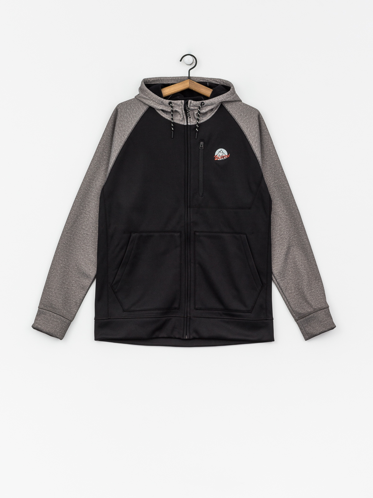 Mens Burton Active sweatshirt Crown Bndd ZHD (trublk/mnthtr)