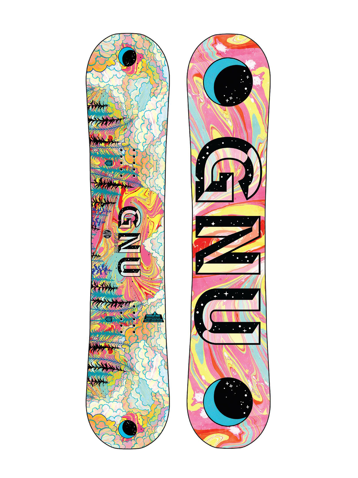 Gnu Snowboard Asym Playdate Btx (multi)