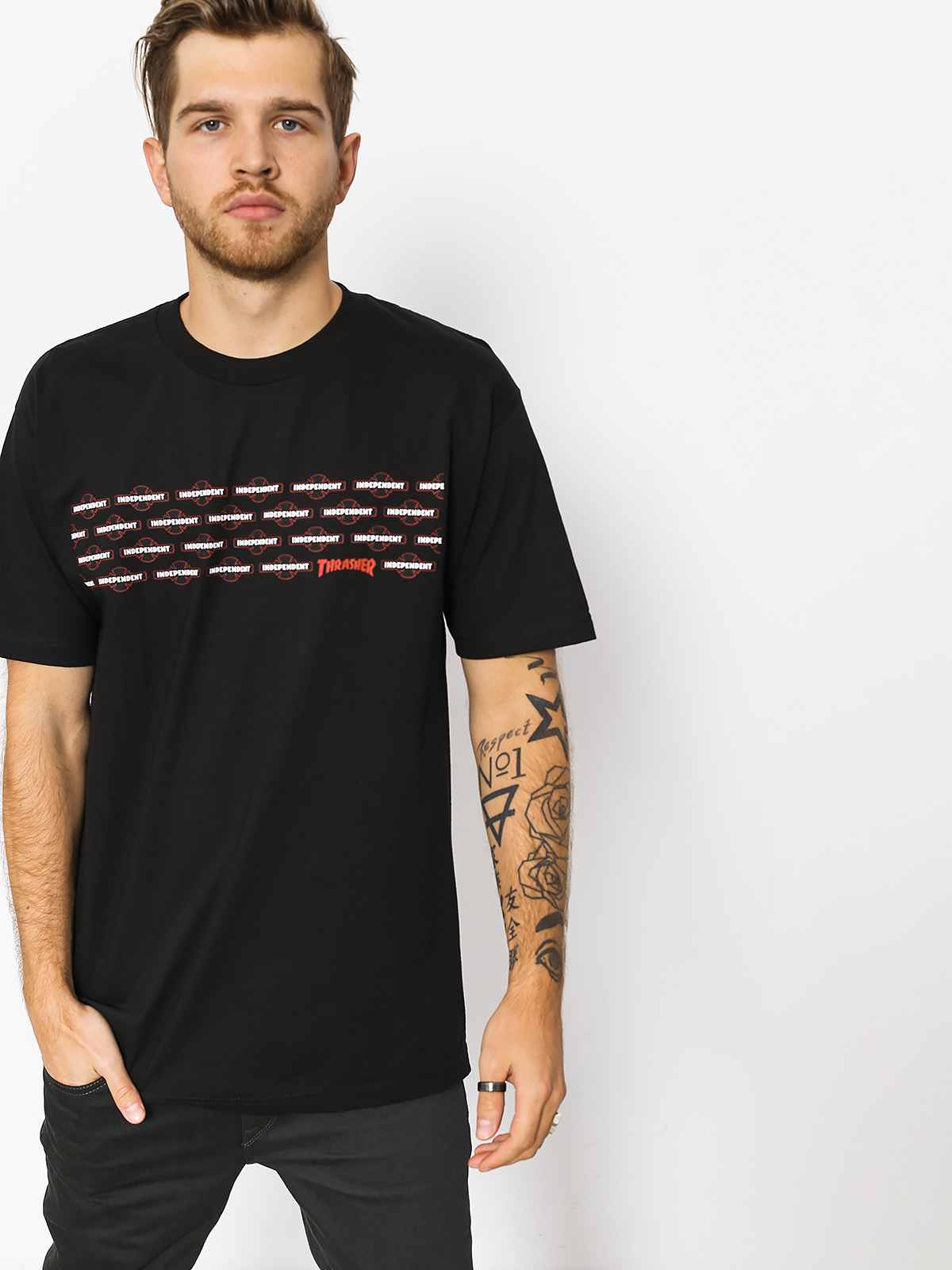 Independent x Thrasher T-Shirt Pentagram Cross - black (black)