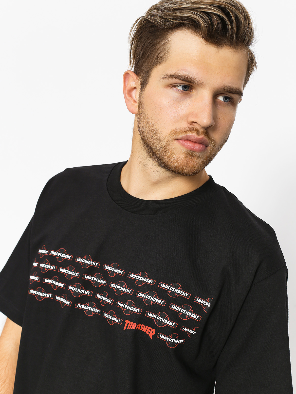 Independent x Thrasher T-Shirt Pentagram Cross - black (black)