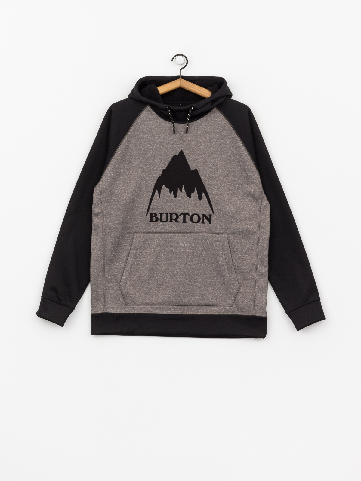 Mens Burton Active sweatshirt Crown Bndd HD (htrmnt/trublk)