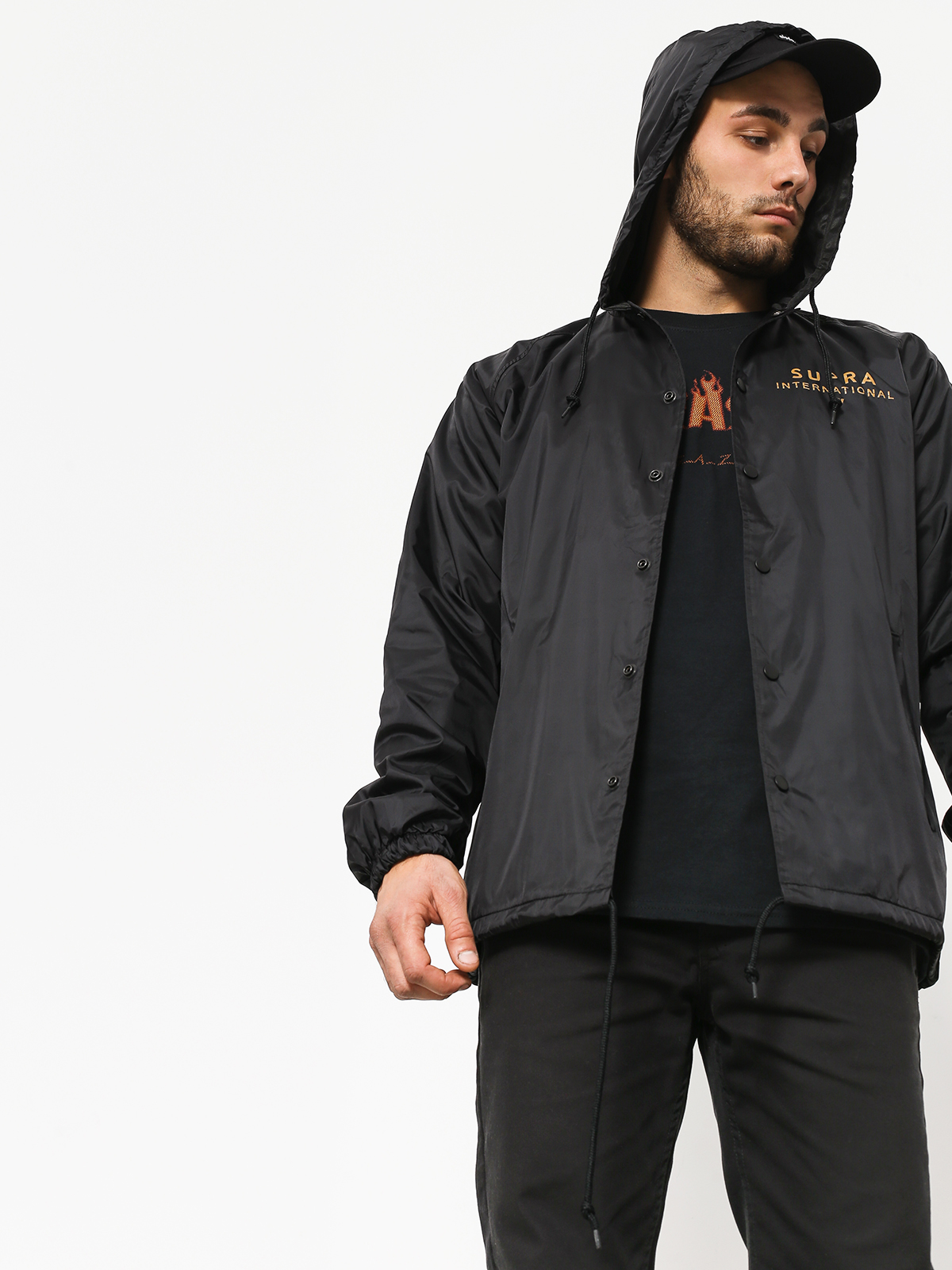 Supra Jacket Og Intl Coach (black/tan)