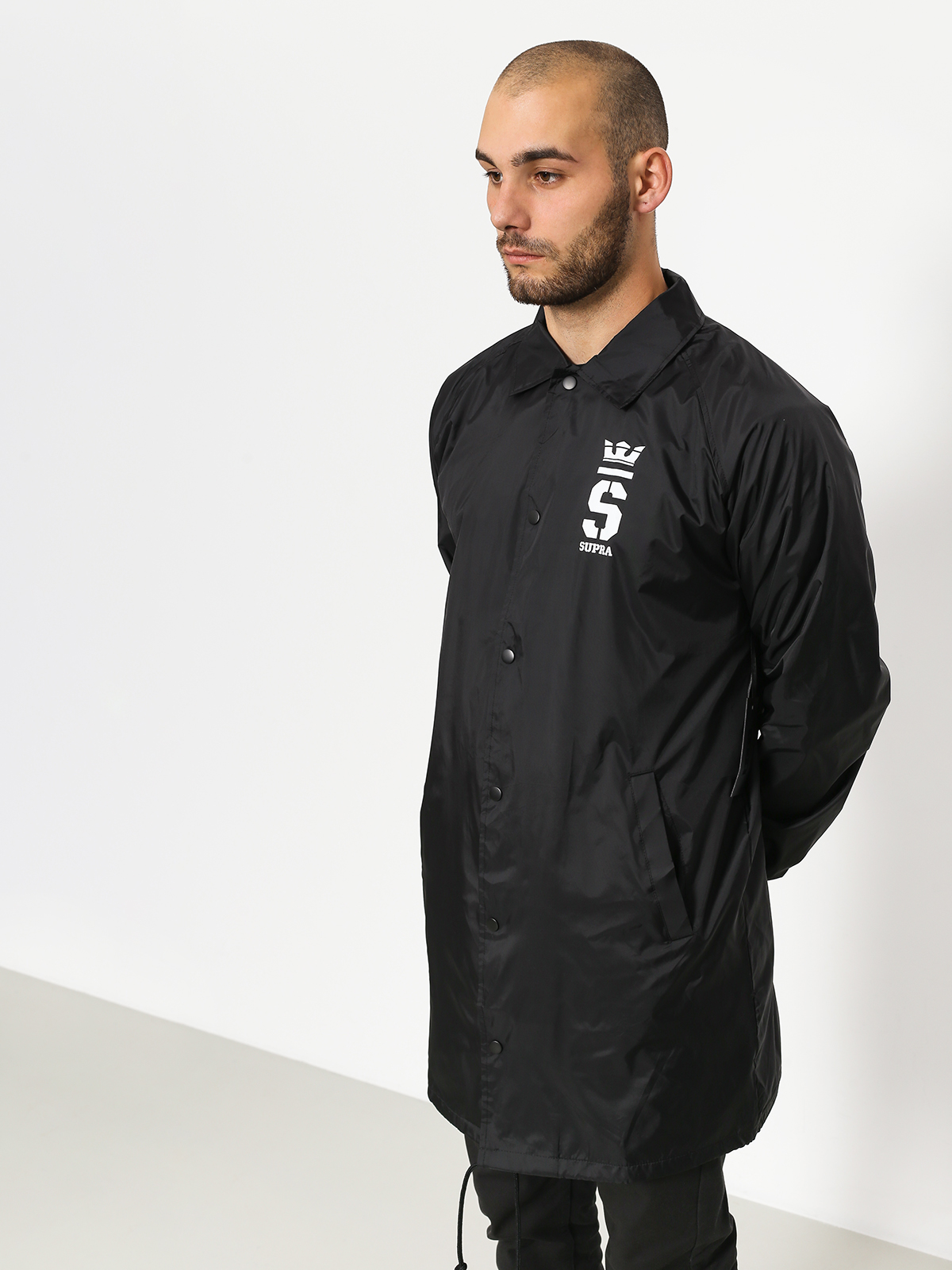Supra Jacket Champ Trench Coaches (black/wht)