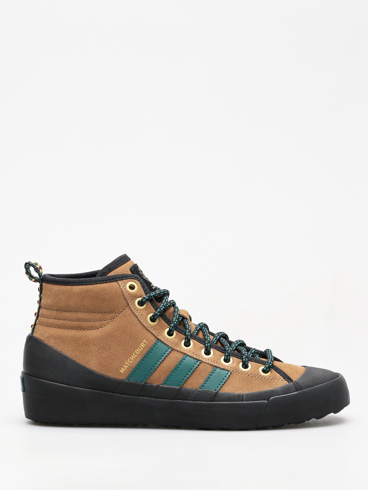 adidas Shoes Matchcourt High Rx3 (rawdes/nobgrn/cblack)