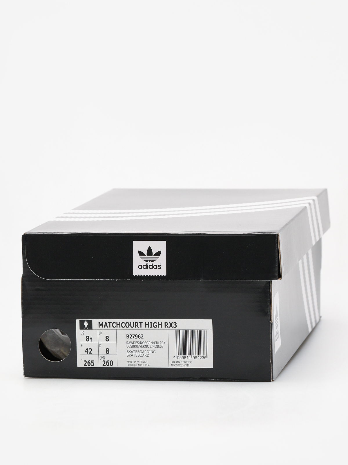 adidas Shoes Matchcourt High Rx3 (rawdes/nobgrn/cblack)