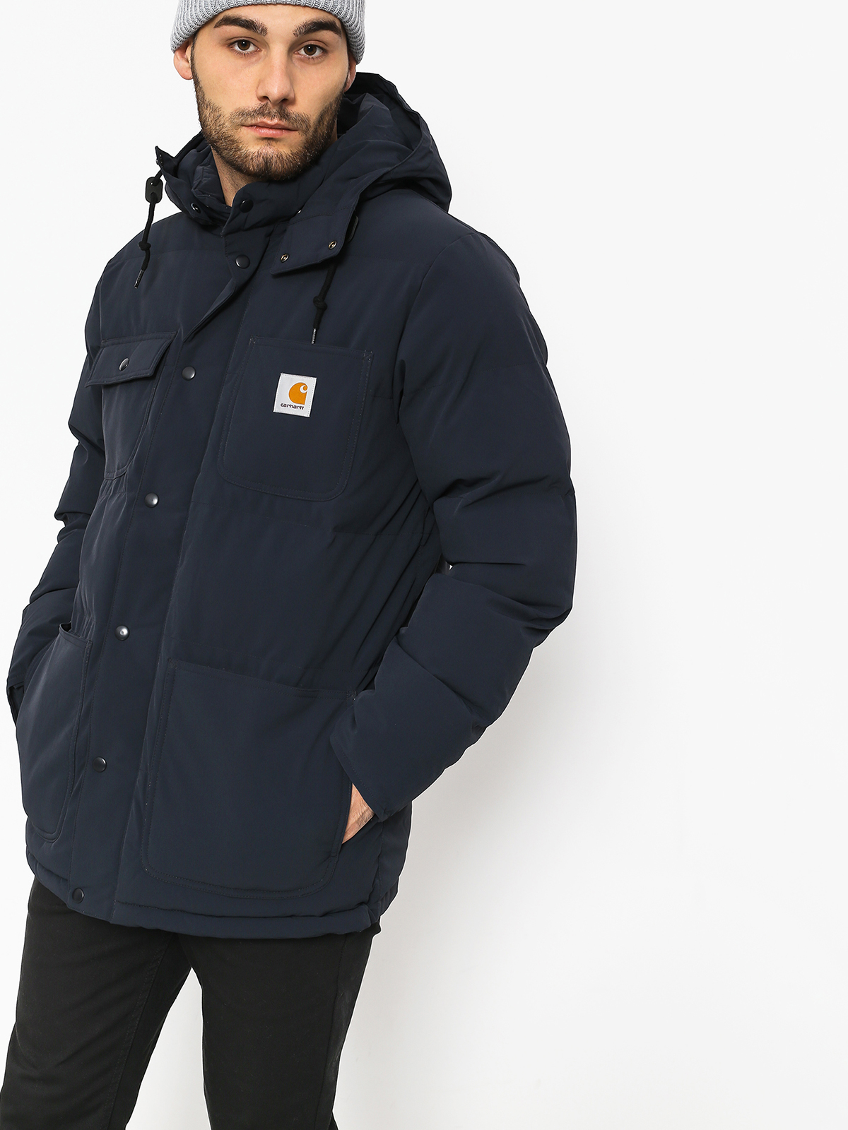 Carhartt WIP Jacket Alpine Coat (dark navy/hamilton brown)