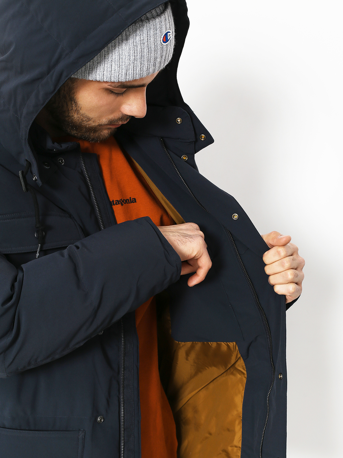Carhartt WIP Jacket Alpine Coat (dark navy/hamilton brown)