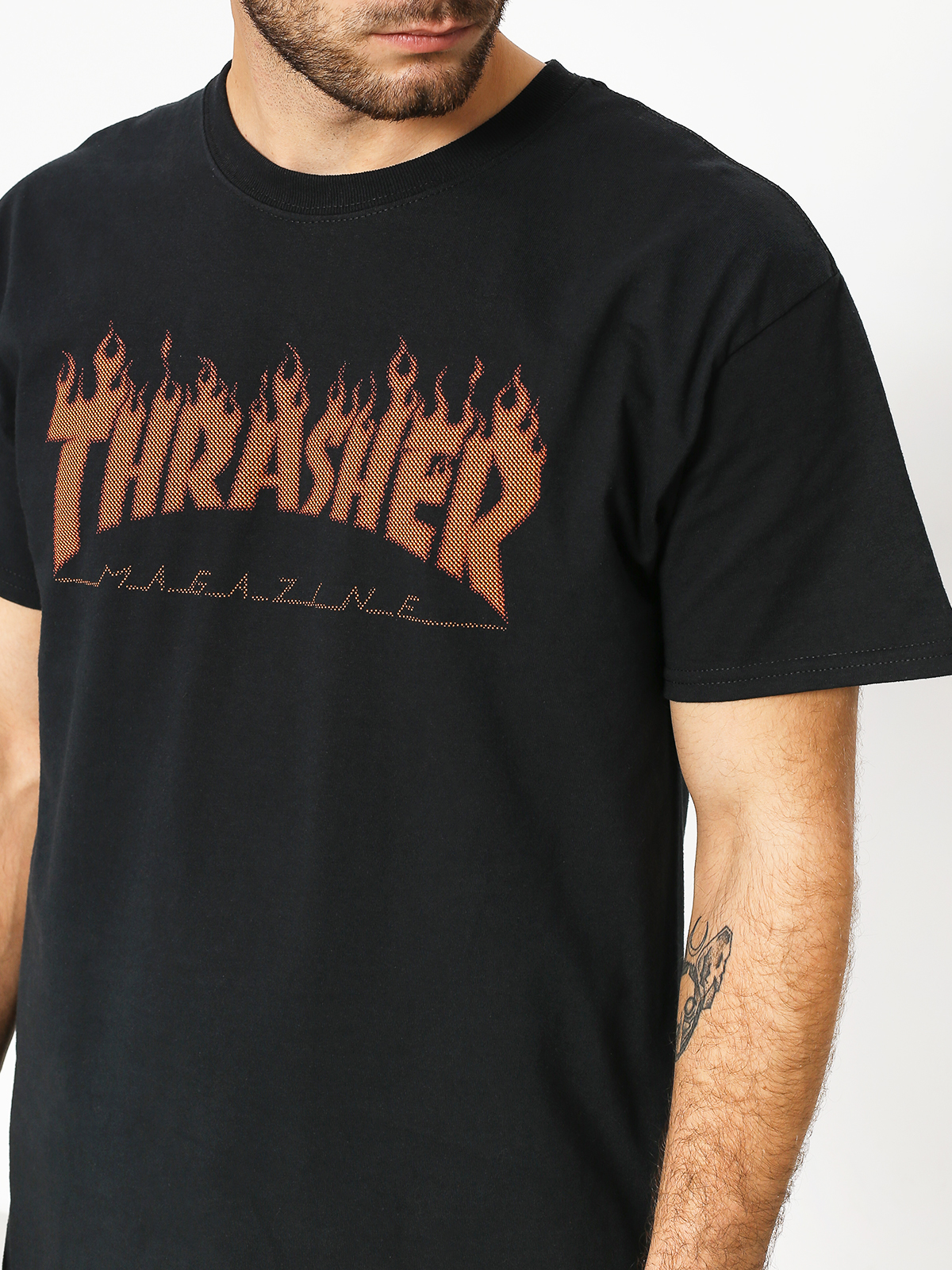 thrasher flame halftone