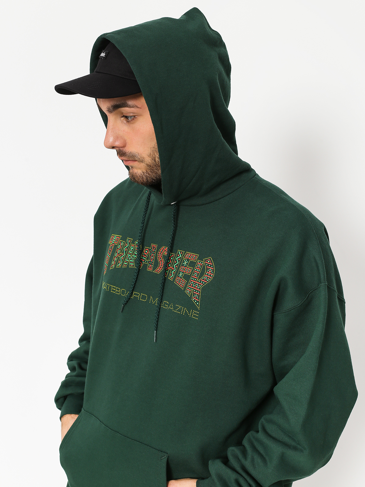 Thrasher Hoodie Davis Forest HD (green)