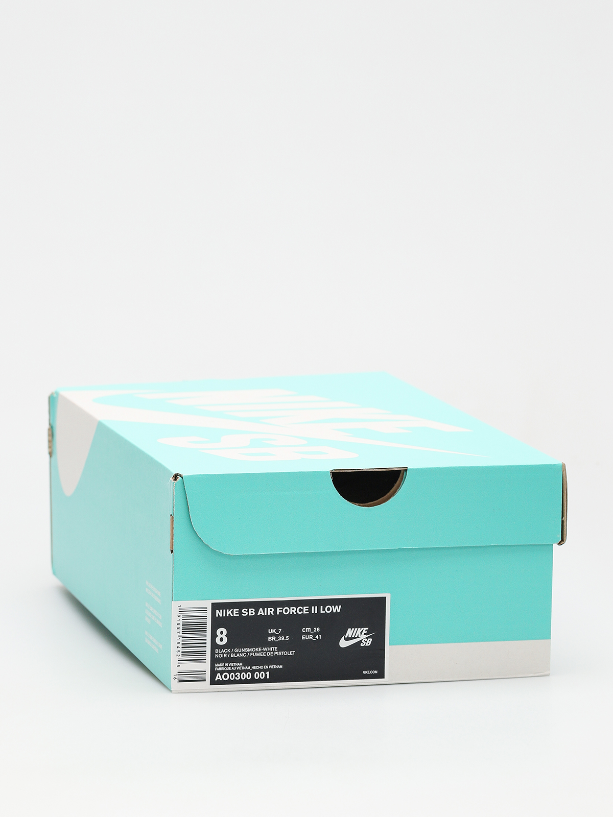 Nike SB Sb Air Force II Low Shoes (black/gunsmoke white gum light brown)