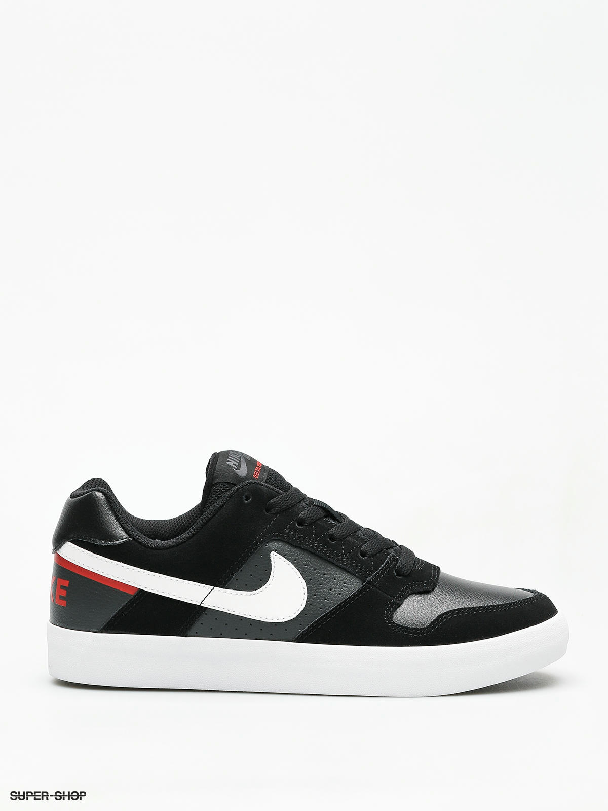 Nike sb delta force black/black leather shoes best sale