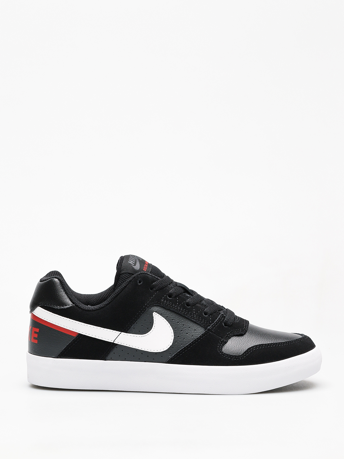 Nike SB Sb Delta Force Vulc Shoes (black/white habanero red)