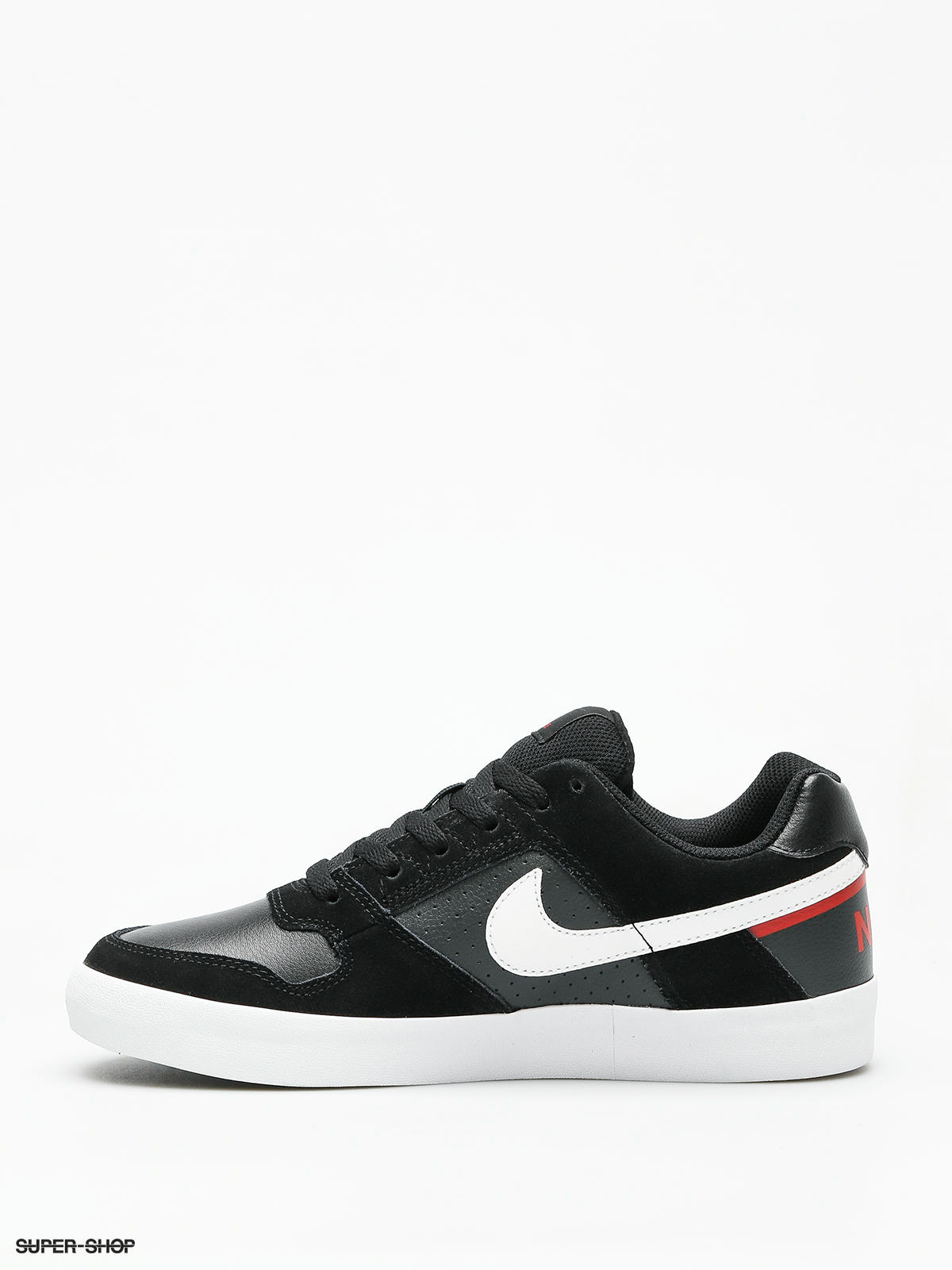 Nike SB Sb Delta Force Vulc Shoes black black white habanero red