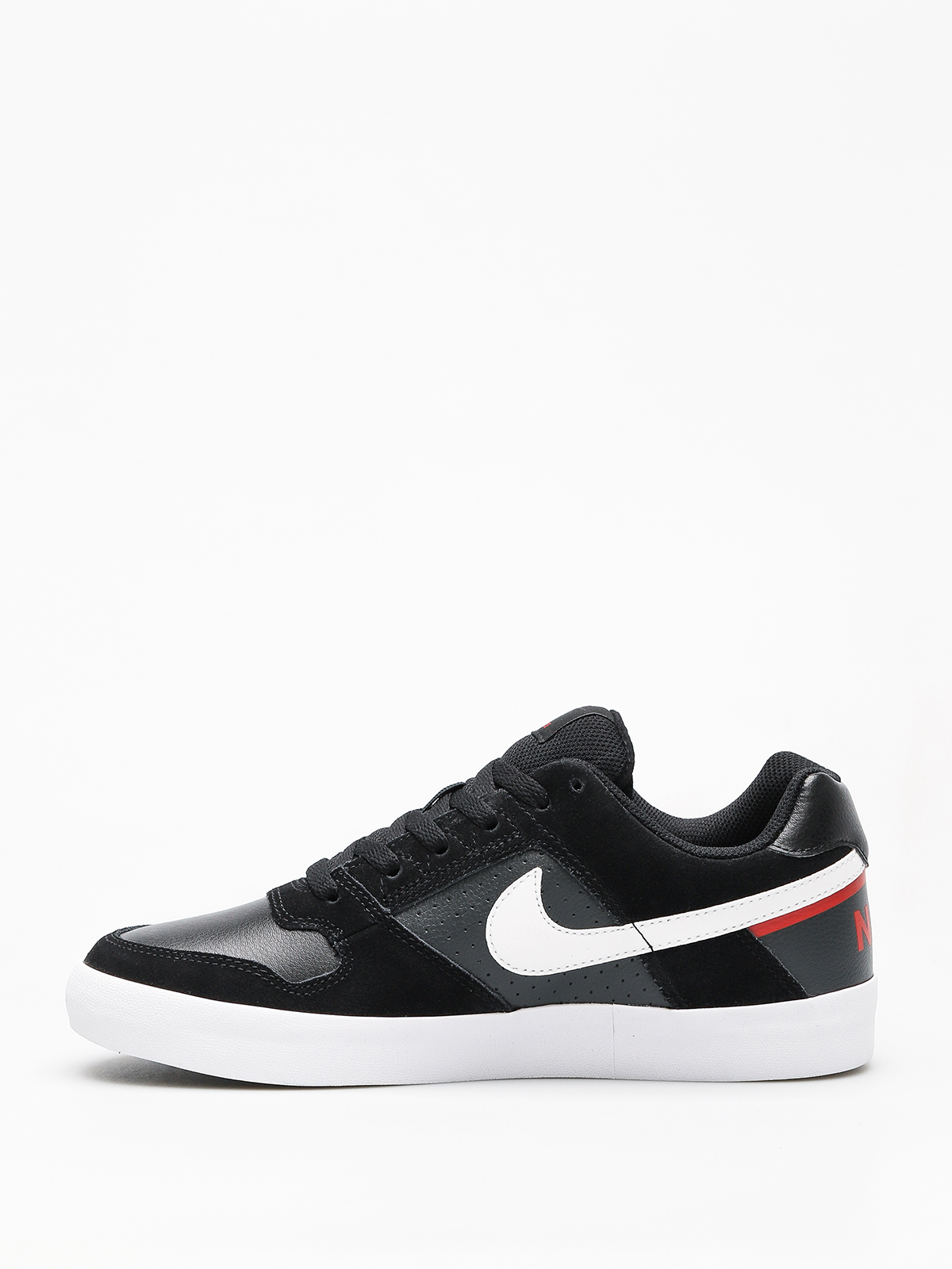 Nike SB Sb Delta Force Vulc Shoes (black/white habanero red)