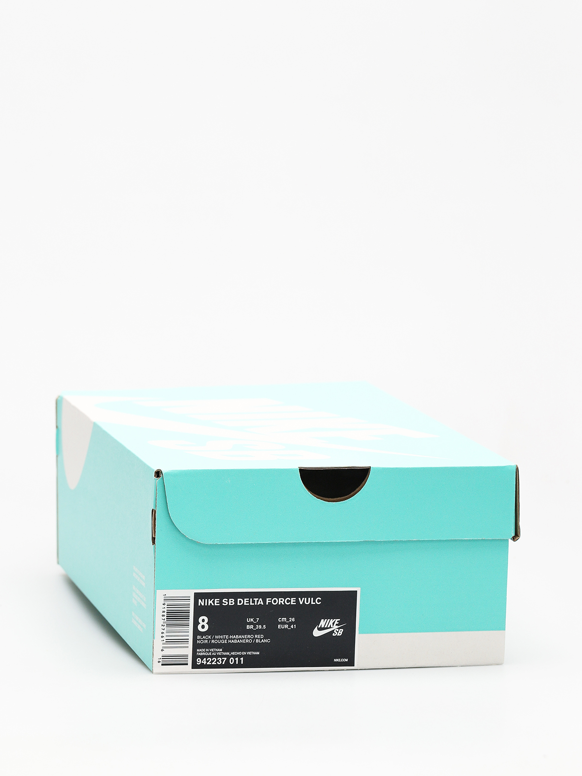 Nike SB Sb Delta Force Vulc Shoes (black/white habanero red)