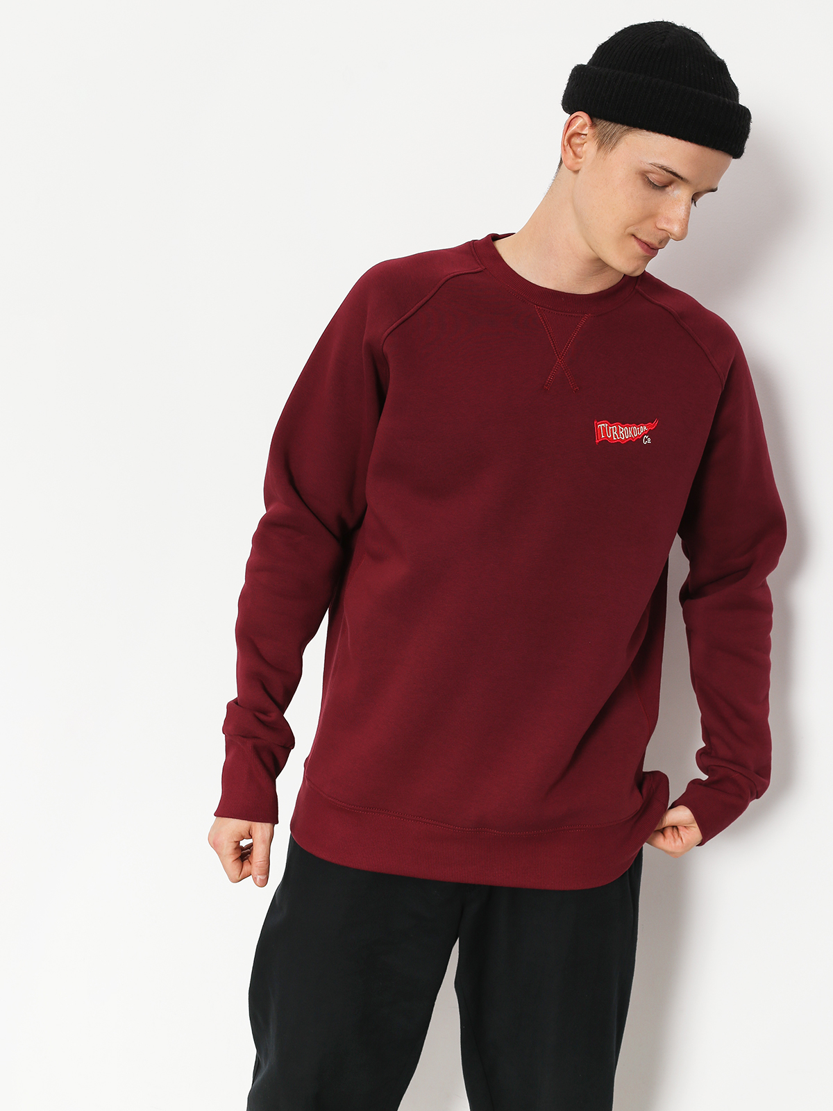 Turbokolor Sweatshirt Flag Vintage (burgundy)