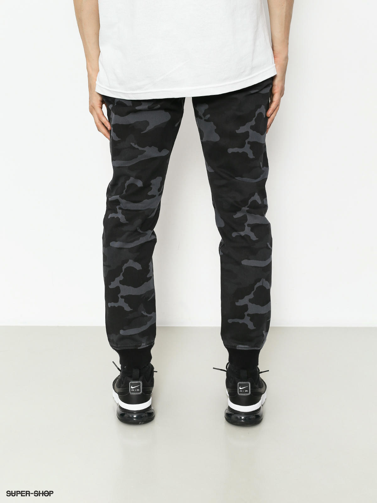 black chino joggers