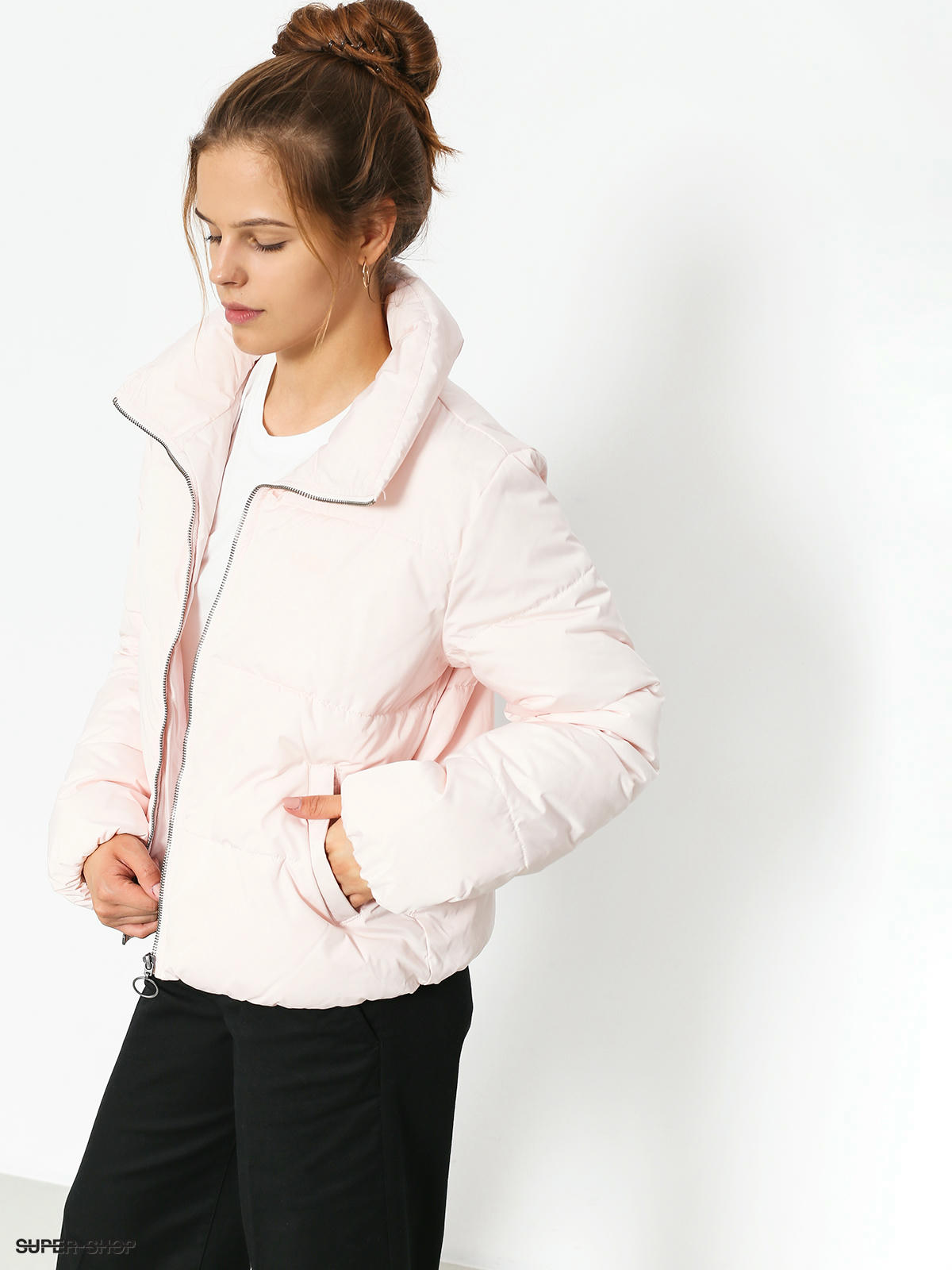 vans pink puffer jacket