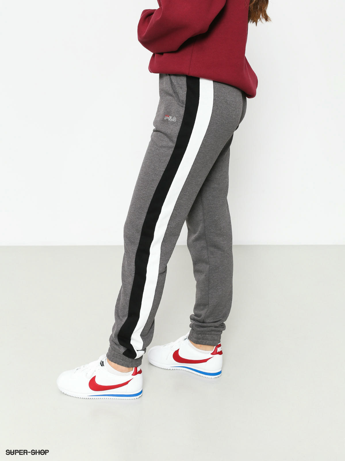 Buy Black & White Track Pants for Men by FILA Online | Ajio.com