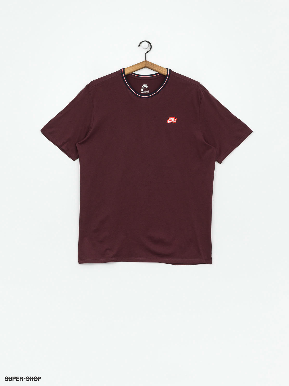 nike t shirt burgundy