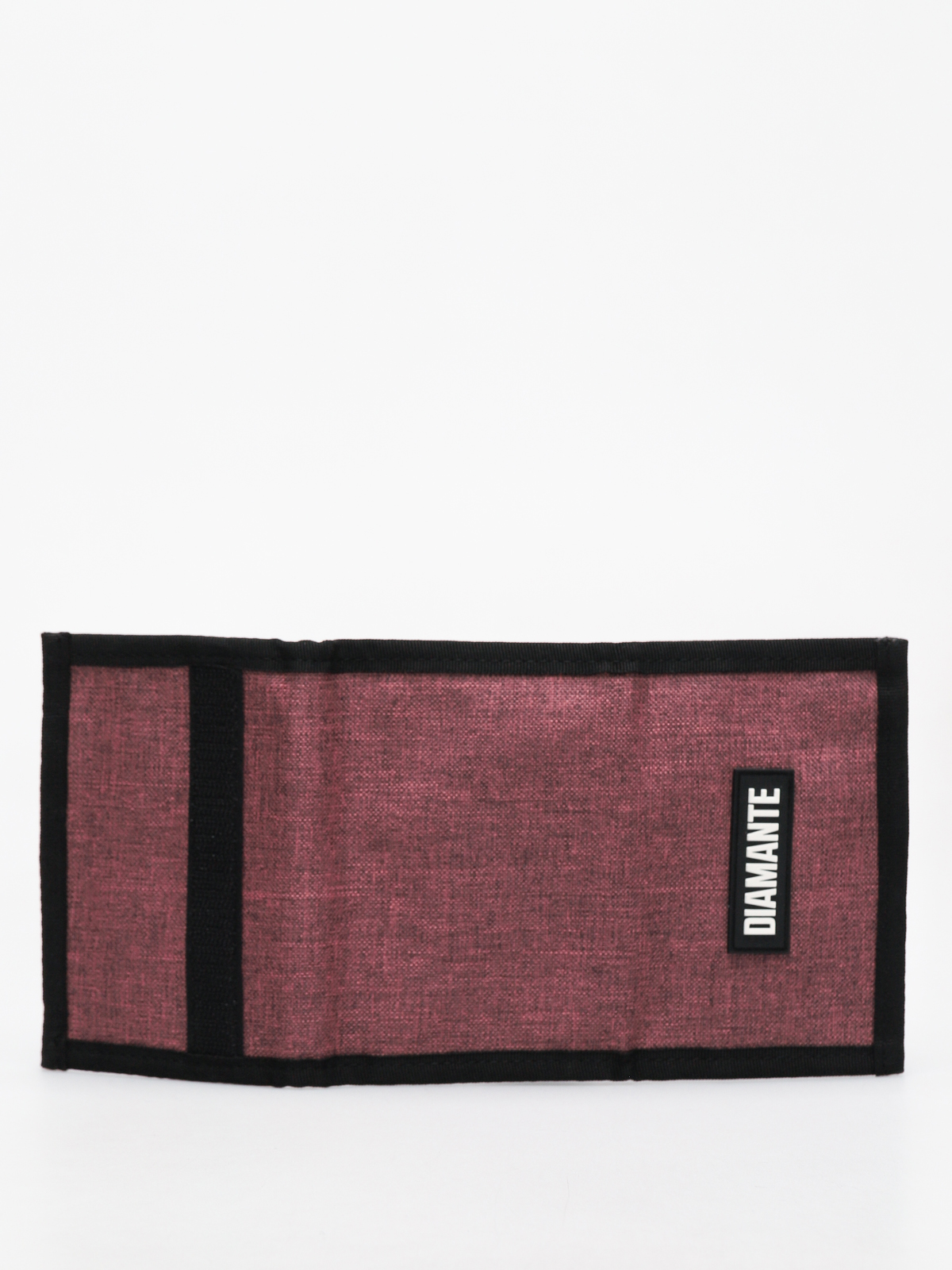 Diamante Wear Logo Black Wallet (oxblood)