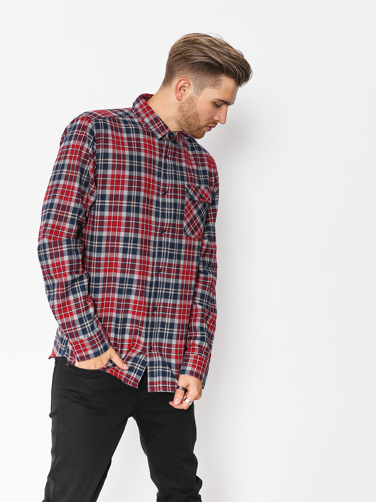 Etnies Shirt Axel Ls (red/navy)