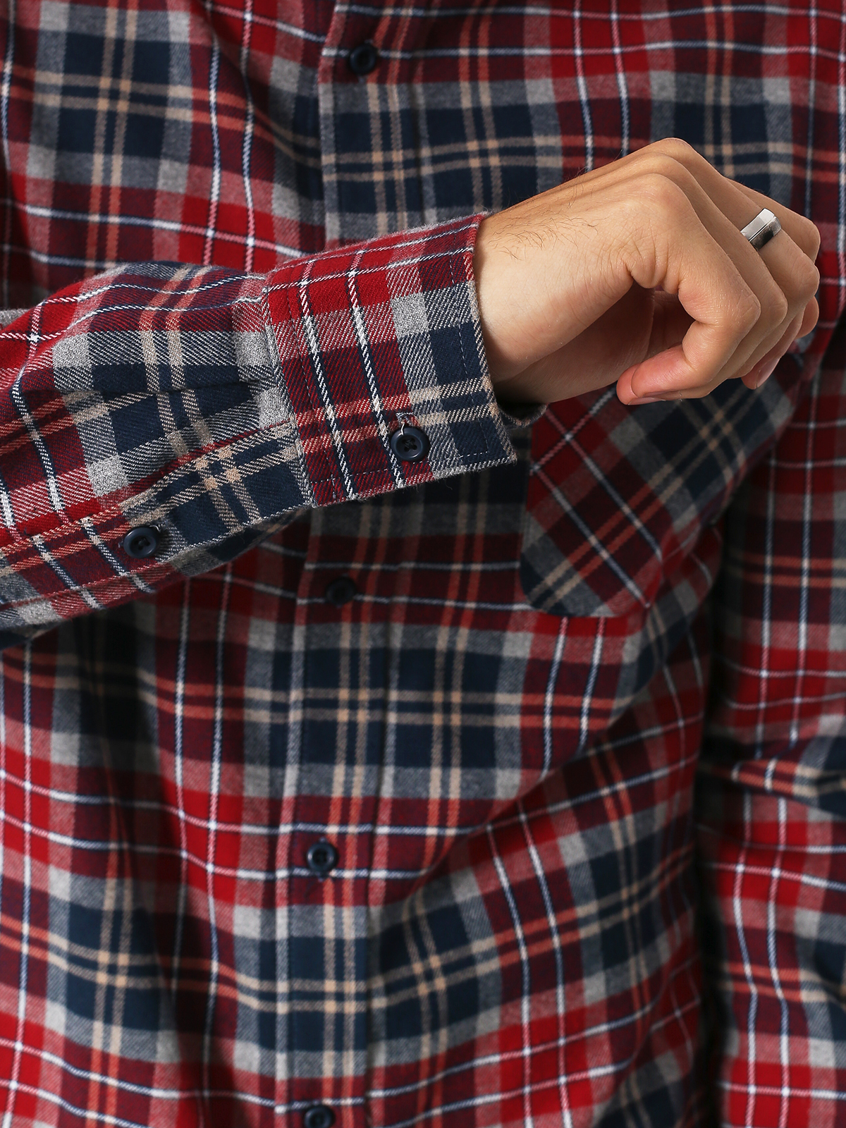 Etnies Shirt Axel Ls (red/navy)