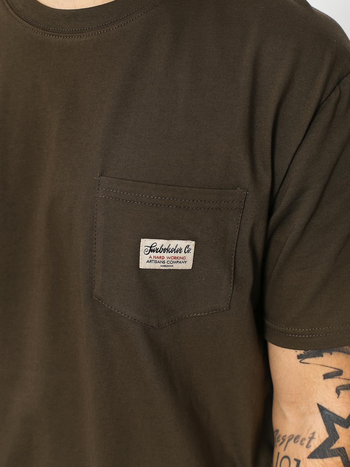 Turbokolor T-shirt Tag Pocket (khaki)