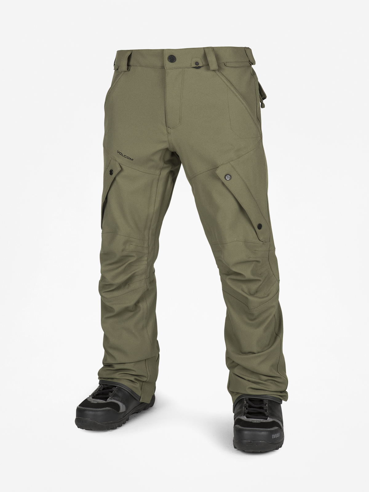 Mens Volcom Articulated Snowboard pants (mil)