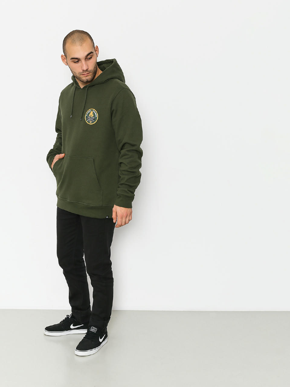 Element Hoodie Ea Logo Printed HD (olive drab)